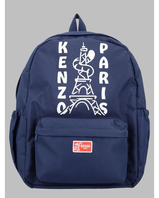 KENZO Blue Boys' Polyester Backpack