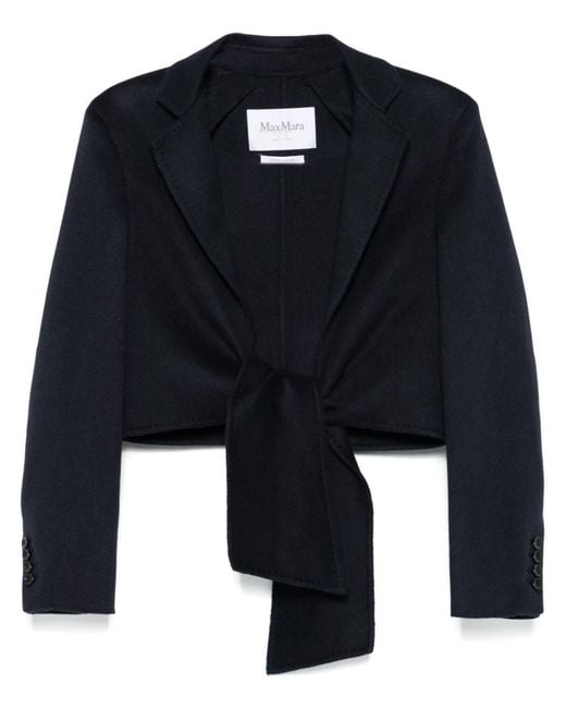 Max Mara Blue Wool Jacket