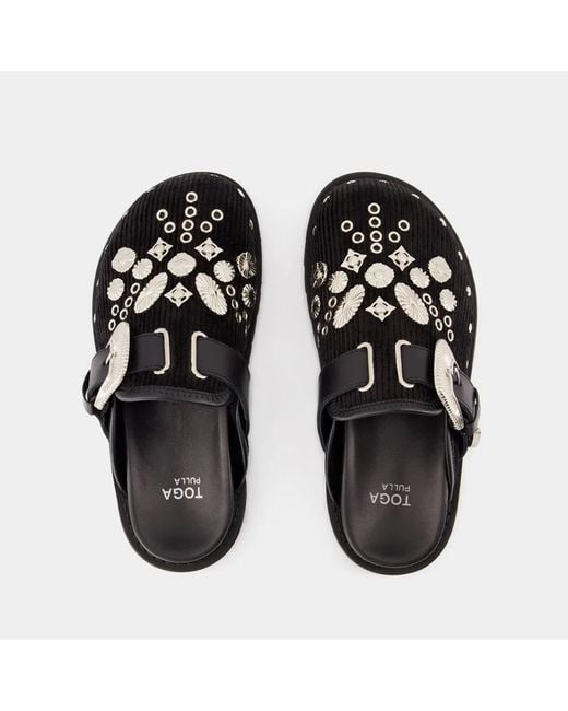 Toga Black Aj1058 Sandals