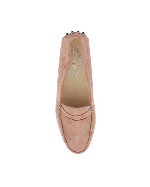 Tod's Pink Gommino Loafers