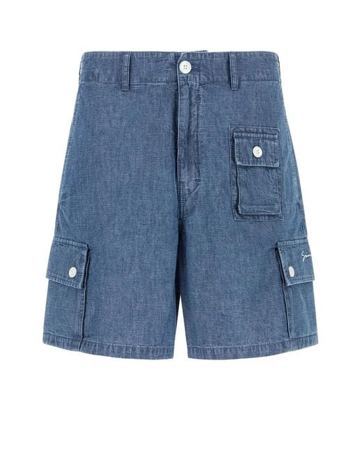 Givenchy Blue Denim Bermuda Shorts for men