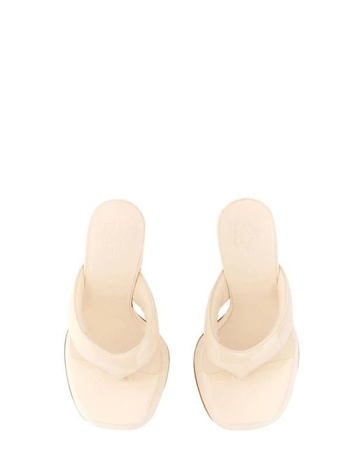 Gia Borghini Natural Patent Sandal