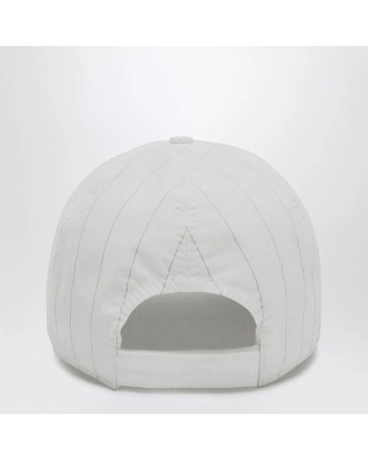 1989 STUDIO White Striped Baseball Cap for men
