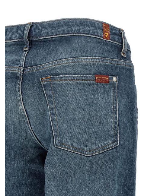 7 For All Mankind Blue 'Low Cigarette' Jeans