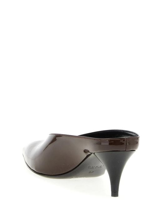 Gucci Red Patent Mules