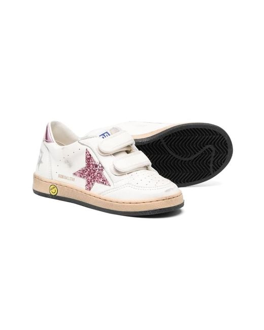 Golden Goose Deluxe Brand White "Ballstar Strap" Sneaker