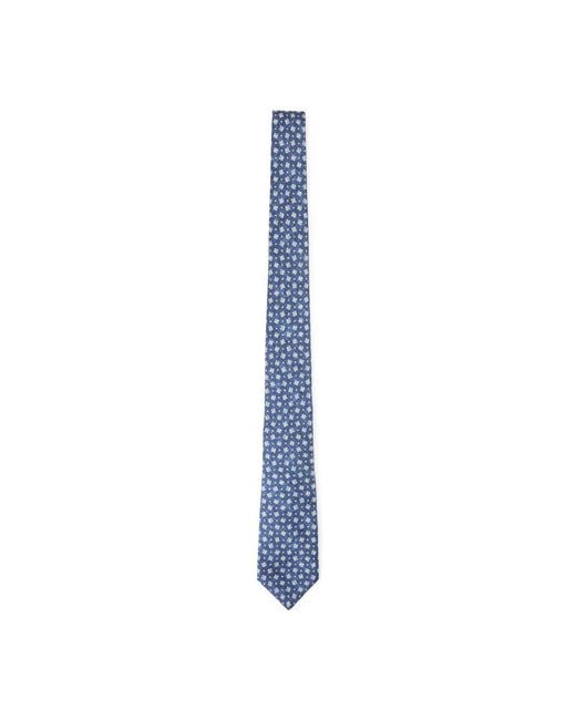 Kiton Blue Silk Tie for men