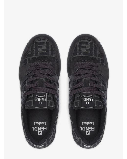 Fendi Black Match Trainers for men