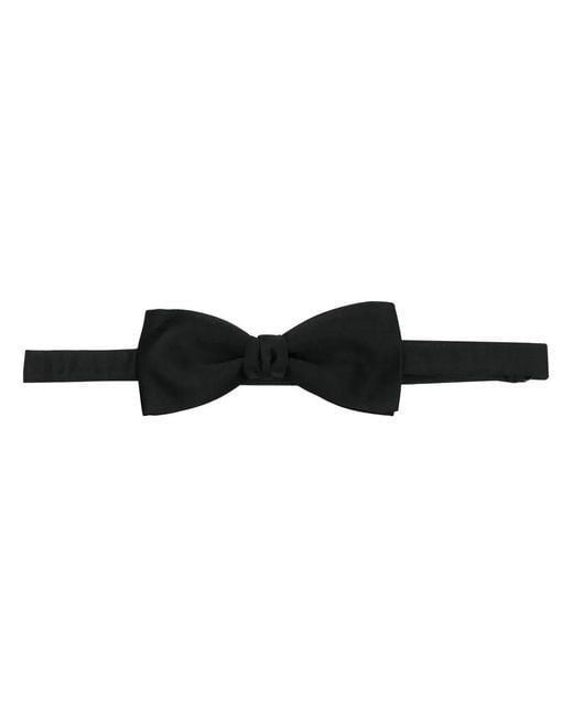Saint Laurent Black Silk Bow Tie for men