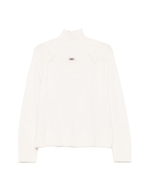 Michael Kors White Ecru Polyester Sweater