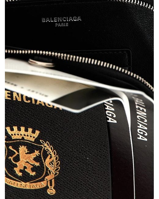 Balenciaga White 'Passport' Cell Phone Case