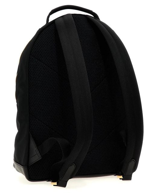 Tom Ford Black Logo Backpack for men