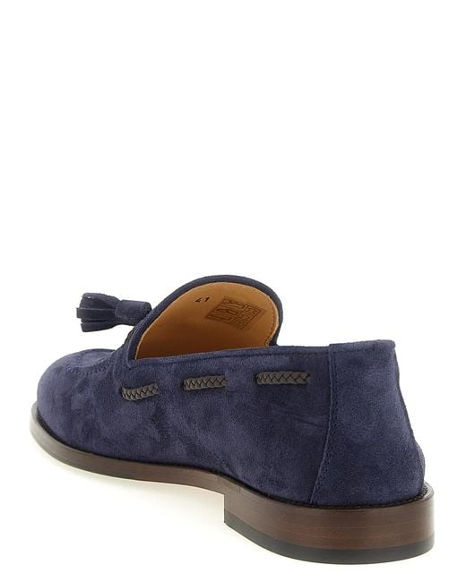 Brunello Cucinelli Blue Nappi Moccasins for men