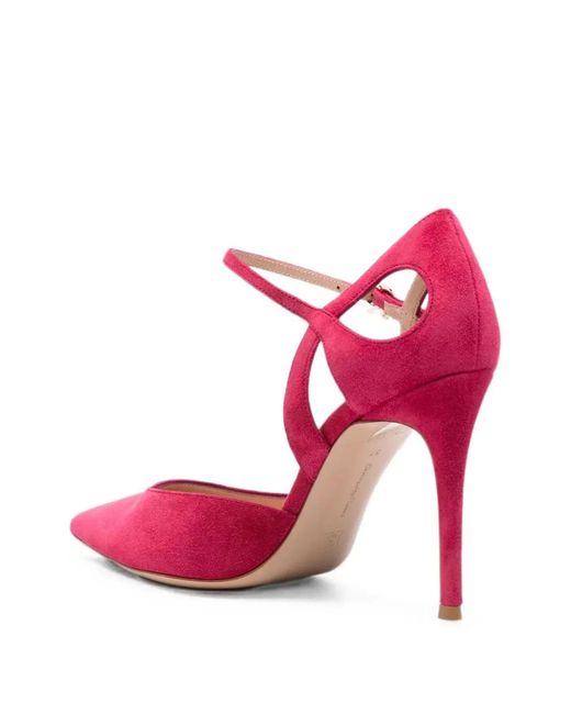 Gianvito Rossi Pink "Camoscio" Suede Leather T. 095 Pump