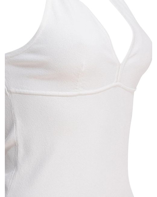 Max Mara White Viscose Top