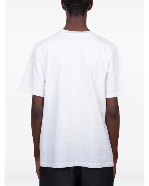 Casablanca White Graphic-Print T-Shirt for men