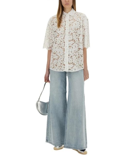 MICHAEL Michael Kors Blue Michael By Michael Kors Jeans Wide Leg
