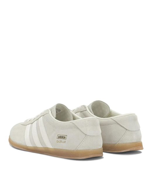 Adidas Originals White Gazelle Lo Pro Leather Synthetic Leather Rubber Sneakers