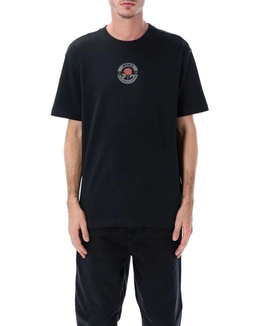 RVCA Black Roses Poster T-Shirt for men