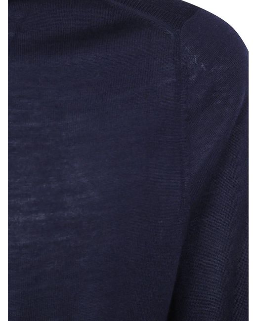 Paul Smith Blue Sweater Zip Neck for men