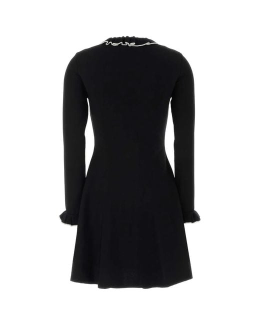 Valentino Garavani Black Abito Maglia