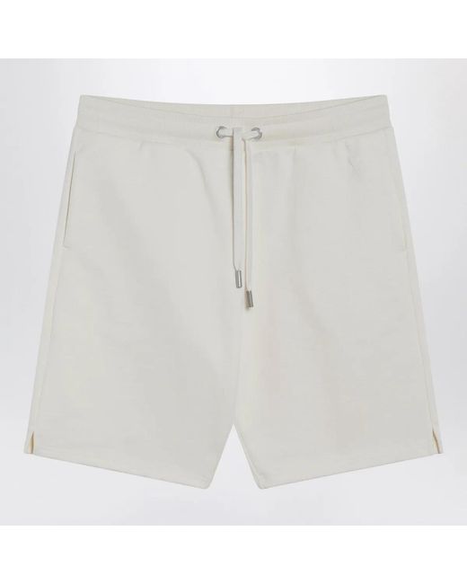 AMI White Ami De Coeur Bermuda Shorts for men
