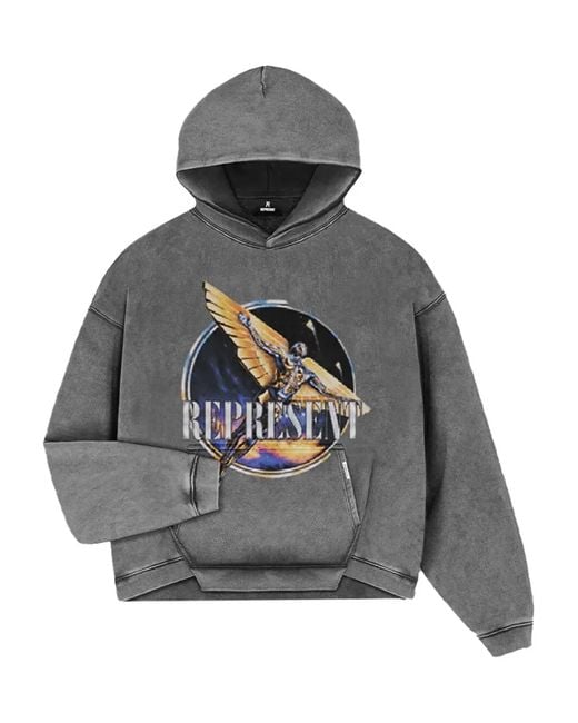 Represent Gray "Golden Tour" Hoodie for men