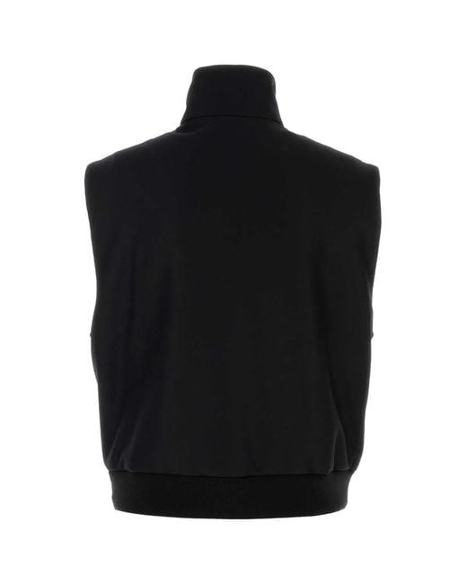 Jil Sander Black Wool Vest for men