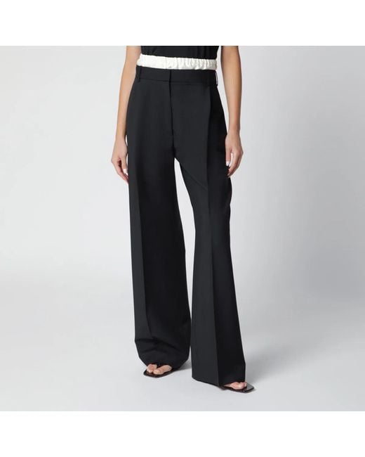 Rohe Black Trousers With Boxer Detail