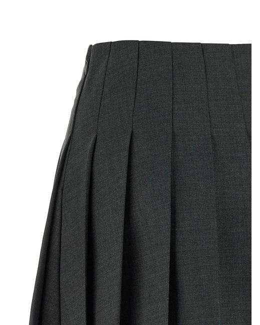 Self-Portrait Black Self Portrait Pleated Skirt