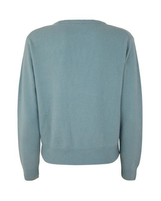 C.t. Plage Blue Boxi Crew Neck Sweater