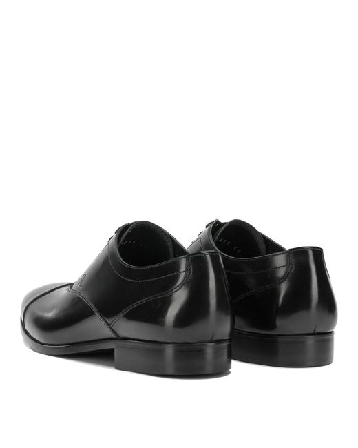 Fabi Black Leather Brogues for men