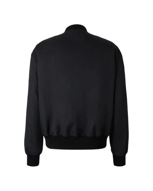 Jil Sander Black Sleek Minimalist Bomber Jacket for men
