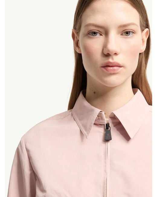Moncler Blue Grenoble Froissé Technical Shirt