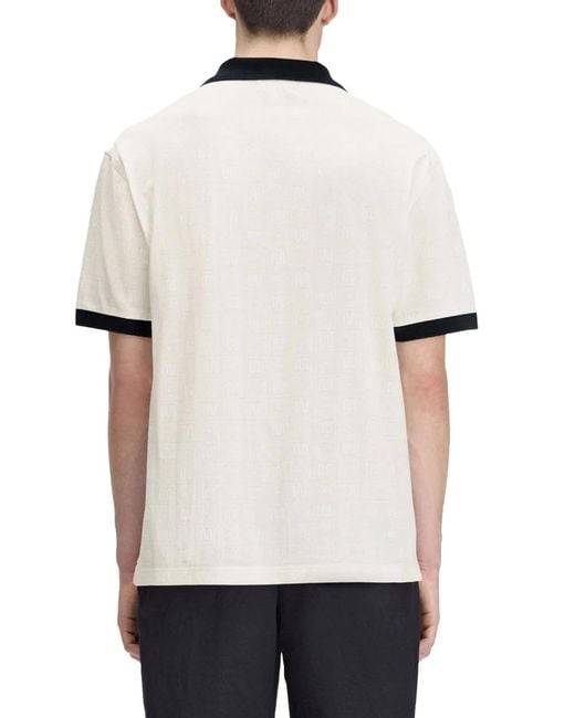 Fred Perry White Polo Con Logo for men