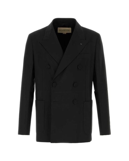 Valentino Garavani Black Giacca D\Petto for men
