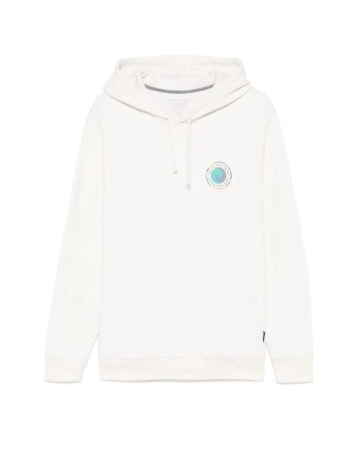 Patagonia White Unity Fitz Uprisal Logo Hoodie for men