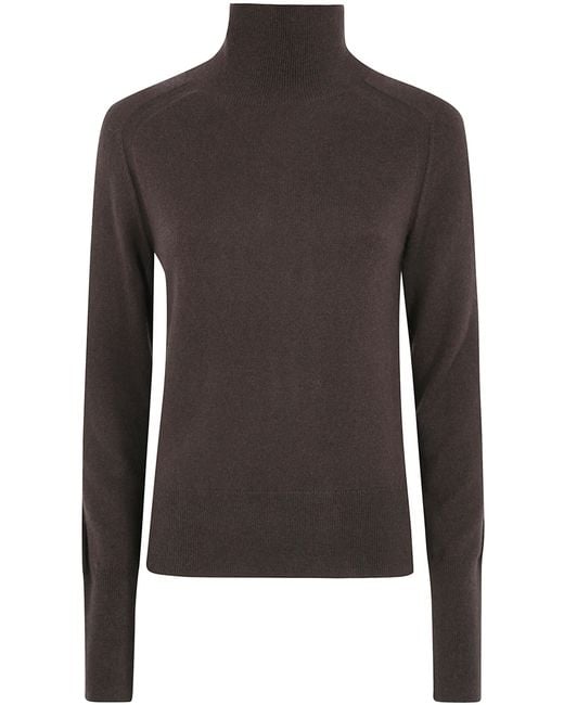 Joseph Black "Oxna" Light Pure Cashmere Turtle Neck