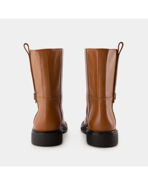 Tod's Brown Calf Leather Boots