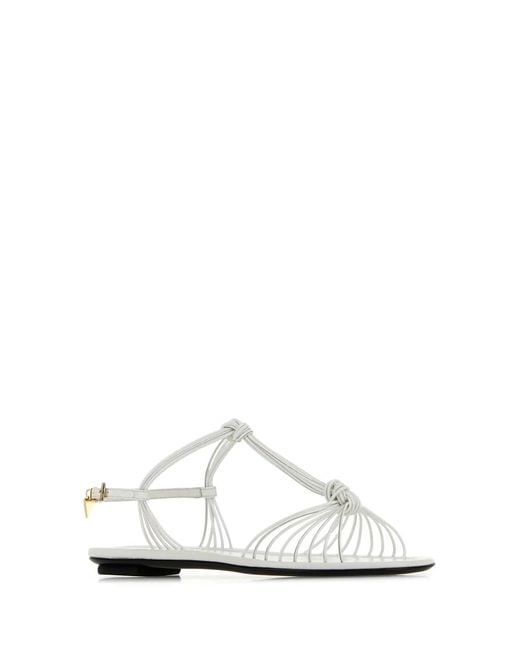 Prada White Sandals