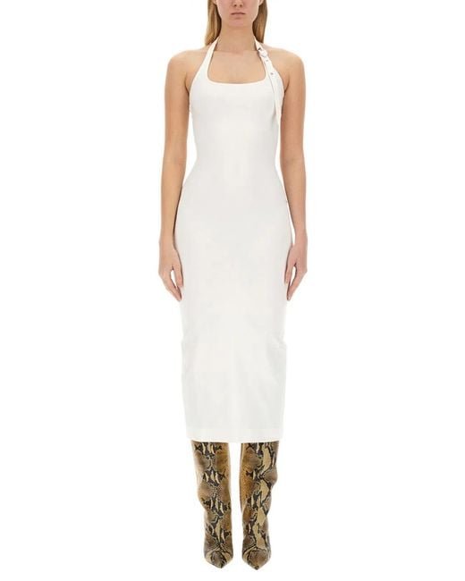 The Attico White Midi Dress