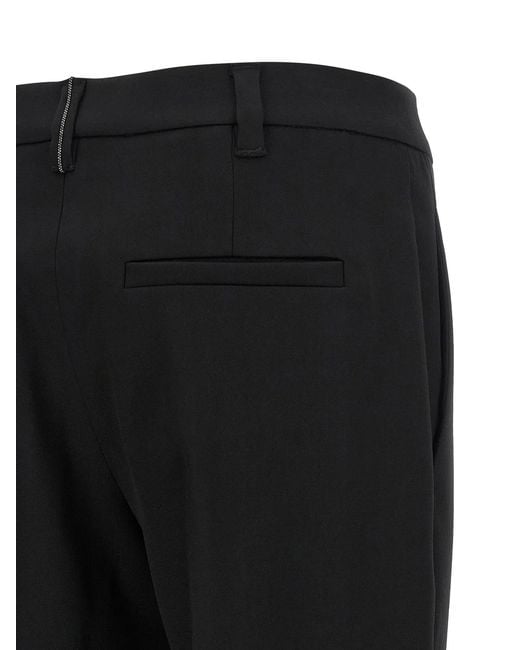 Brunello Cucinelli Black 'Monile' Pants