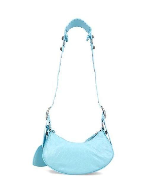 Balenciaga Blue Nappa Leather Le Cagole Xs Shoulder Bag