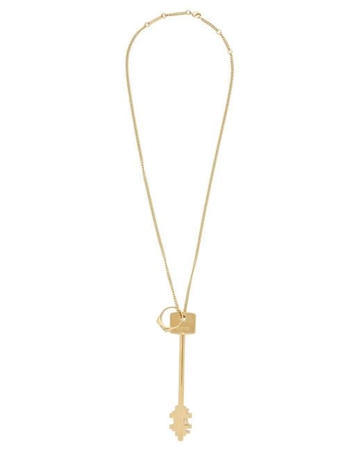 Rabanne White 'Key' Necklace