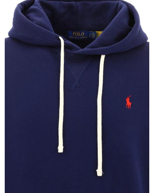 Polo Ralph Lauren Blue "Rl" Hoodie for men