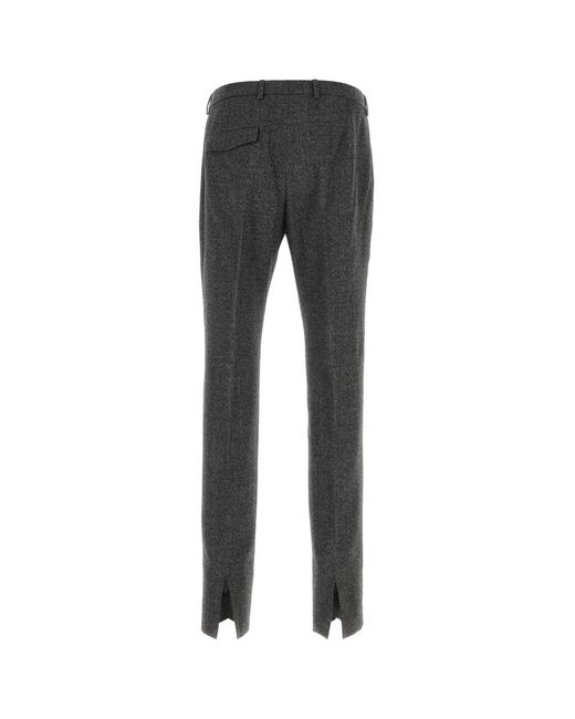 Gucci Black Melange Charcoal Wool Pant for men