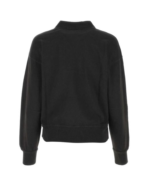 Isabel Marant Black Isabel Marant Etoile Slate Cotton Moby Sweatshirt