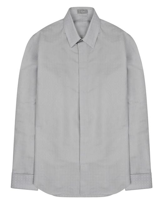 Dior Gray Camicia Monogram for men