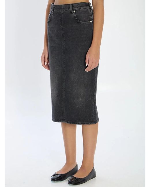 Haikure Black Kim Authentic Denim Skirt
