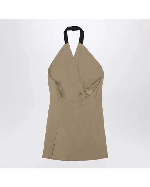 Max Mara Natural Sleeveless Jacket